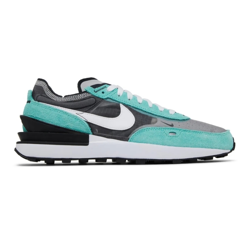 Nike Waffle One Teal & Black Running Shoes 9 - Picture 2 of 15